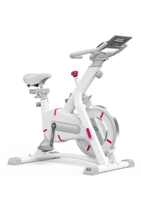 Beyaz Koşu Kondisyon Bisikleti Spin Bike Dikey Egzersiz Ev Koşu Bisikleti